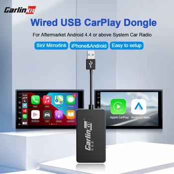 CarlinKit Apple CarPlay Android Автомобил Адаптер USB Ключ За Ремонт на Android Автомобилен Мултимедиен Плеър Mirrorlink Waze Разделен Екран