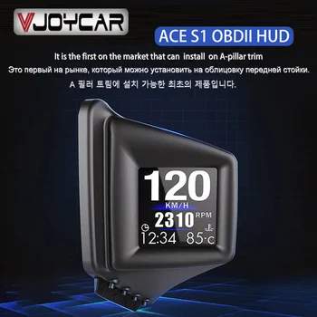 Vjoycar ACE S1 Авто HUD Сензор Head Up Дисплей Малка Притурка M43 OBD2 сот об/мин км/ч км/ч за Дигитален Километраж на Скоростта