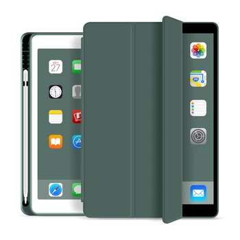 Smart-калъф за Apple iPad Pro 12,9 2020 2021 флип-надолу кутията с Притежател на Молив за iPad Pro Калъф 12,9 см 2017 2018 2015 Тънък Сгъваем