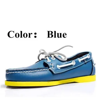 Мъжки Обувки За шофиране От естествена кожа, Класически обувки-лодка Без закопчалка, Маркови Дизайнерски Лоферы на равна подметка За Мъже И Жени 2023A80