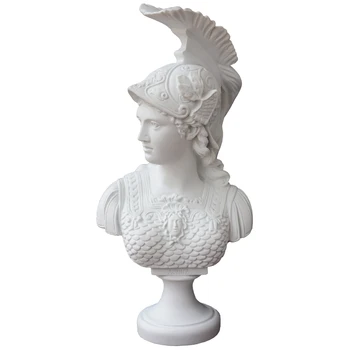 Атина е Римска Богиня на Мъдростта: Запечатани Мраморна Фигура Скулптура Дизайн Toscano Минерва Бюст Изделия от Смола Декорация на дома