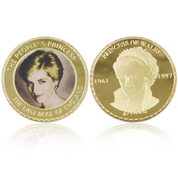 Royal Диана 24-каратово Златна Монета Принцеса 20-годишнината на Сувенирни Монети Предизвикателство Метални Изделия Стойността на Събирането на