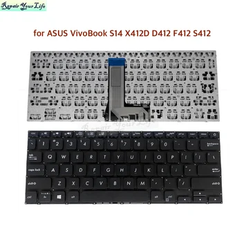 Маркова Новост в САЩ на Английски SP/Испански Клавиатура за ASUS VivoBook S14 X412D D412 F412 S412 S412FJ S412DA S412DK UA FA клавиатура на лаптоп