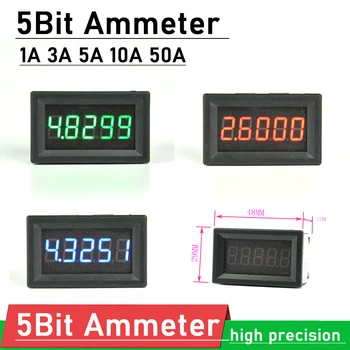 Машина за висока точност 5-битов Амперметър dc ± 1A 3А 5А 10A 50A цифрова led АМПЕРМЕТЪР Измерване на Ток на Зареждане освобождаване от отговорност Усилвател Тестер Плъзгащи 5 В 12 В