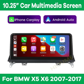 Безжична Автомобилен Мултимедиен Екран Apple CarPlay и Android на авточасти За BMW X5 X6 E70 E71 2007-2017 СМС CIC Главното Устройство GPS IOS iPhone