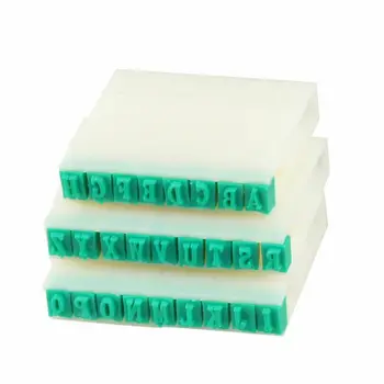 1 комплект сменяеми гумени печати с букви от английската азбука, пластмасов гумен печат комплект за scrapbooking, за етикетиране на касети с мастило на печата