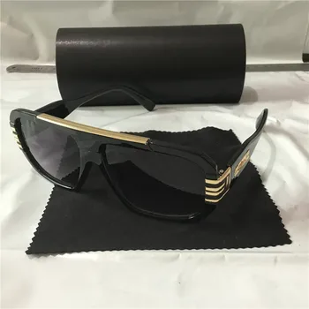 Модни метални квадратни слънчеви очила, Мъжки и женски улични слънчеви очила срещу излагане на слънчева светлина UV400