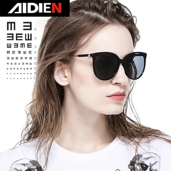Дамски слънчеви очила за късогледство, поляризирани лещи с диоптриями, дамски очила за шофьора, UV, 2021, маркови и дизайнерски слънчеви очила в ретро стил