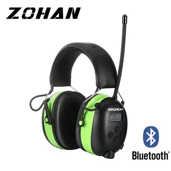 Защита на слуха Bluetooth слушалки електронни слушалки AM/FM радио 5,0 за Прически Защитни слушалки 2000 mah Литиева Батерия