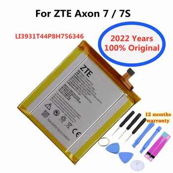 2022 Година 100% Оригинална Батерия LI3931T44P8H756346 За ZTE Axon 7 7s A2017 A2018 3140 mah Батерии за мобилни телефони + Инструменти