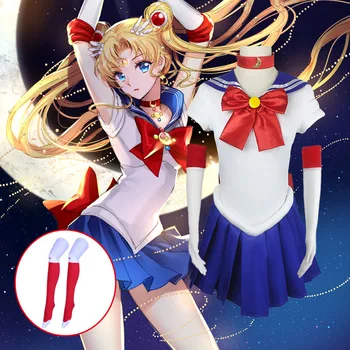 Нова Аниме Sailor Moon, Защото Цукино Усаги, Костюм За Момичета, Клас, Тъмно-сини Униформи, Студентски Облекло, Костюм За Cosplay, Японската Училищни униформи
