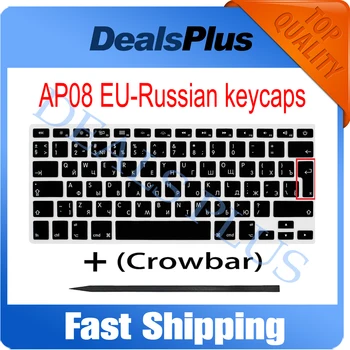Нов Лаптоп AP08 Руски Русия BG Капачки За Ключове Keycap + Скрап За Macbook A1369 A1466 A1425 A1398 A1502 2011-2017