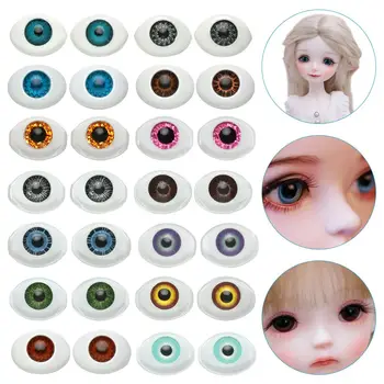 5 чифта 10 мм Стъклени Очи Очната Ябълка за Кукли BJD САМ Изработка на Кукли Занаяти Аксесоари Безопасност на Играчки За домашни Любимци Кукли Очите Занаят Аксесоари