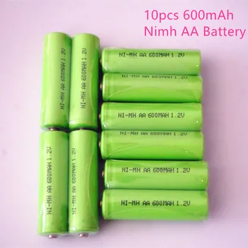 Нов 10шт 1,2 600 mah AA Ni-mh Батерия с ниско саморазрядом Акумулаторна Батерия за Цифров фотоапарат дистанционно управление