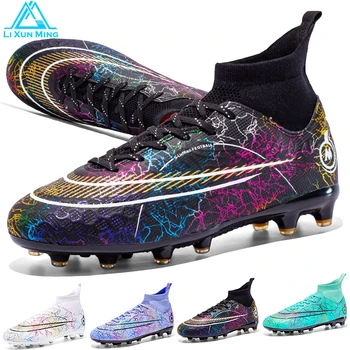 Качествени Футболни Обувки За Мъже, на Едро, Високи Юношески футболни Обувки TF/AG, Футболни обувки, Детски Спортни Обувки за мини футбол EUR33-46#