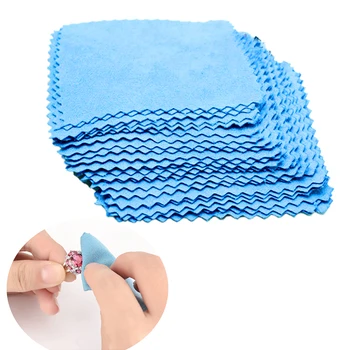 Високо качество на 10шт почистване на бижута кърпа за полиране на пречистване на бижута Platinu инструменти за почистване на бижута 